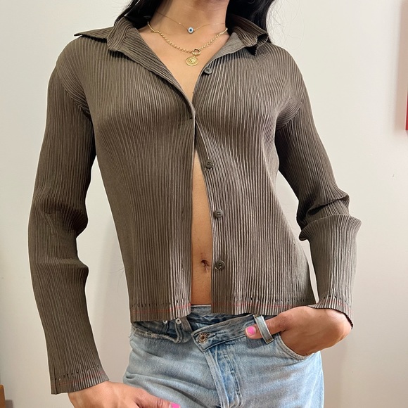 issey miyake pleats please small shirt - Picture 2 of 5